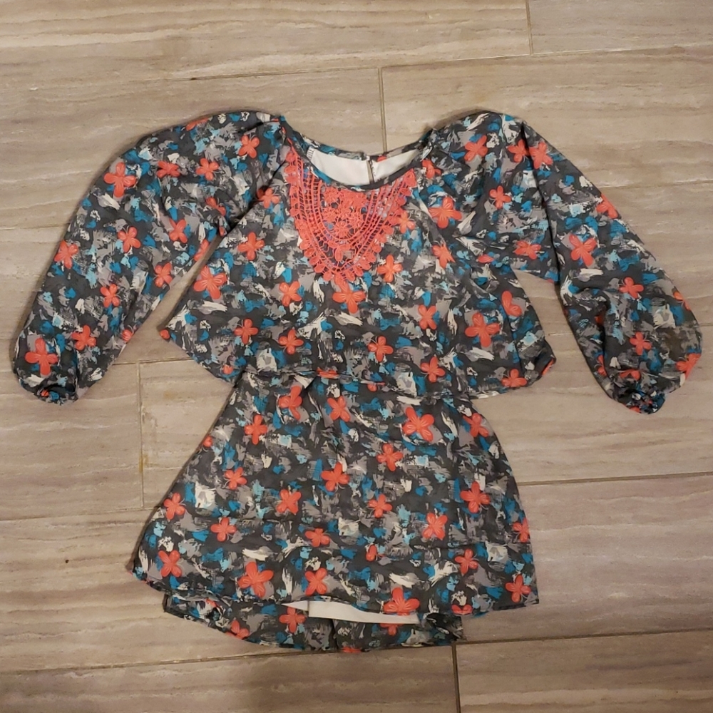 Layered butterfly boutique dress